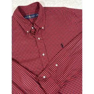 Polo Ralph Lauren Men's Medium  Button Up‎ Shirt Buffalo Plaid  Cotton